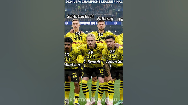 Borussia Dortmund Squad vs Real Madrid Lost In UEFA Champions League 2024 Final 😱 Players Age 🔥