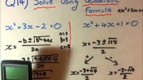 Quadratic Formula and the Discriminant Law