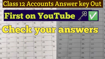 CBSE Class 12 Accounts Answer key 2021 Term 1 | Class 12 Accounts Answer keys / solutions | Term 1