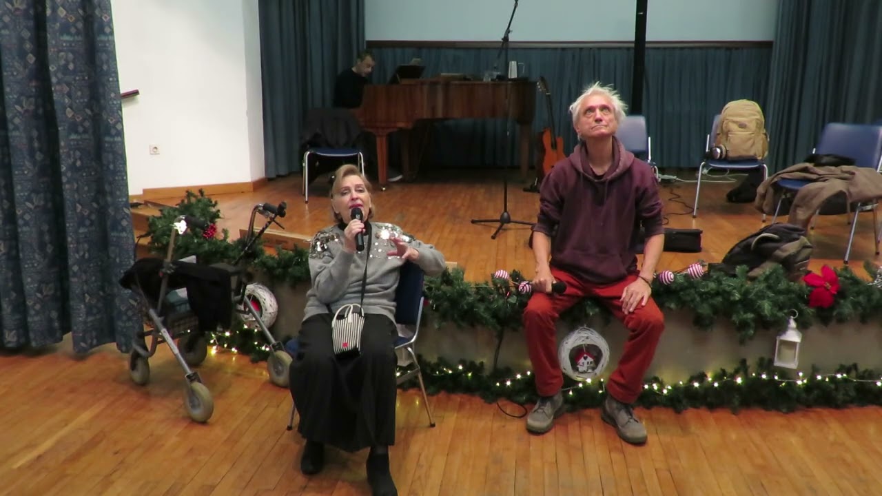 Gabi Novak, Darko Rundek i Matija Dedić, proba za nastup u Domu za starije osobe Trnje, 4.12.2024.