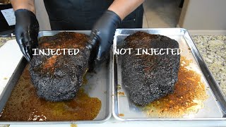 How To Smoke The Best Beef Brisket - Injected vs. Non Injected
