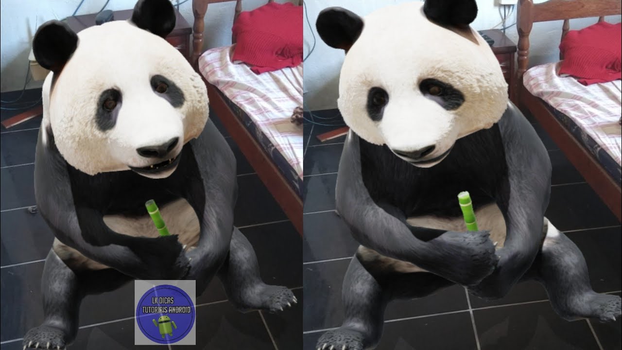 ANIMAIS 3D do GOOGLE VEJA NO SEU ESPAÇO QUALQUER ANIMAL ( panda