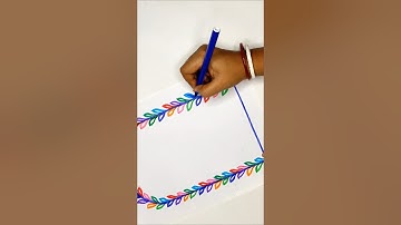 New Design for 2025/Boder and corner design for students project and practical khata design/#reels