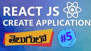 HOW TO CREATE REACT APPLICATION | REACT JS IN TELUGU | REACT IN TELUGU | screenshot 5