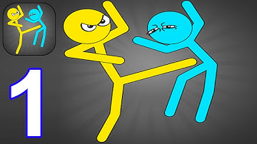 Stickman Kick Fighting Game (Early Access) - Gameplay Walkthrough Part 1 Tutorial (Android, iOS)