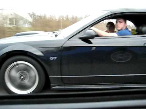 350Z Full Bolt-Ons: Start-Up, Revs, Launches and Top Speed 0-155 mph(250 kph) Stock Mustang GT vs. Nissan standard 350z. Mustang Wins.