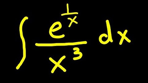 Integral of e^(1/x)/x³ ✍️ | U-Substitution & Integration by Parts | Advanced Calculus Explained
