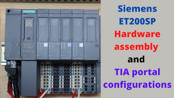 Siemens ET200SP hardware assembly and TIA portal configurations. English