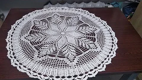 Szydekowa serweta cz.4 zakoczenie- -crochet doily-...