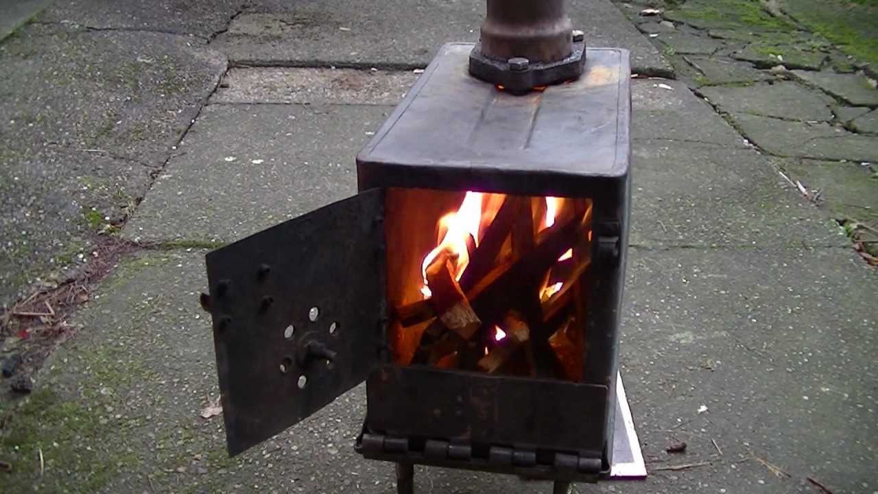 Ammo Can Wood Stove - YouTube