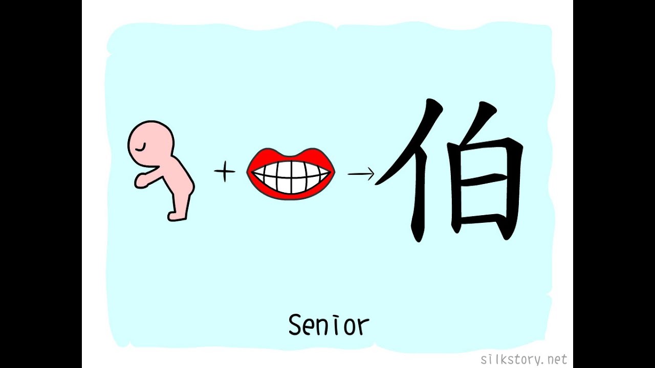 The Story of Chinese Character : 伯 - YouTube