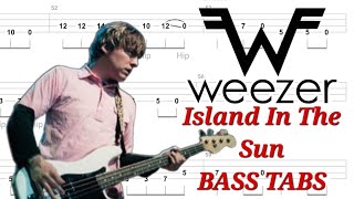 Weezer - Island In The Sun BASS TABS | Cover | Tutorial | Lesson