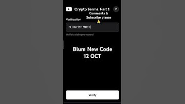 Crypto Terms.Part 1 |Blum New Code | 12 October Blum New Keyword | Blum Viral Airdrop| Crypto Expert