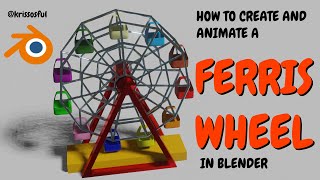 How to create and animate a Ferris Wheel #blender #animation #tutorial #blendertutorial #cg #3d
