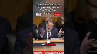 USPS Admits It Could Stop Mailing Ballots Over Voter Data Dispute #news