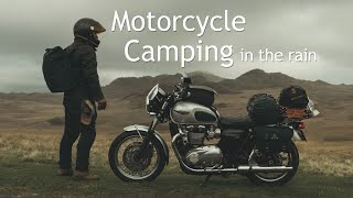 Triumph Bonneville T120 Rainy Camping Experience