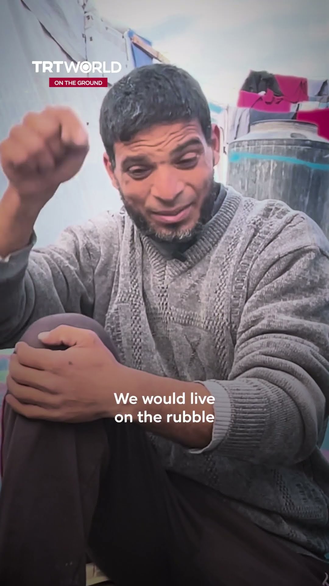 Story of Palestinians living on the rubble of their house struck by Israel in Gaza