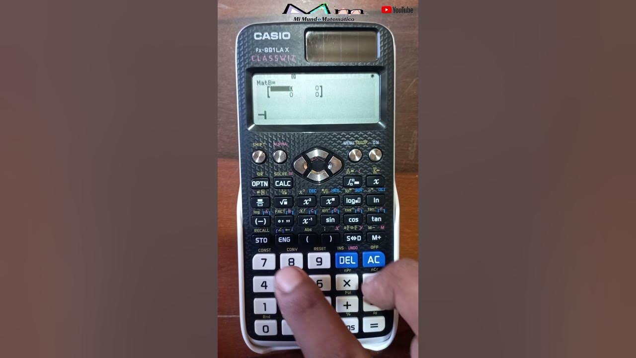 Suma de matrices en la calculadora científica fx991 LA X Classwiz