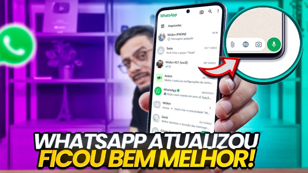 WHATSAPP ATUALIZOU AGORA Ninguém vai Reclamar - Descubra o que MUDOU ...