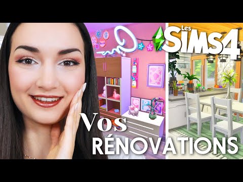 Je découvre VOS rénovations de mon VRAI appartement ! | Challenge Sims 4