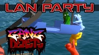 Stunt Wheel Fight - Gang Beasts - LAN Party