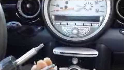 How to Remove Display / Speedometer Cluster / Radio from 2008 Mini Cooper for Repair.