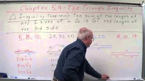 Geometry Chapter 5.4 - The Triangle Inequality