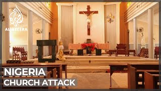 Nigeria searches for gunmen after dozens killed in church attack