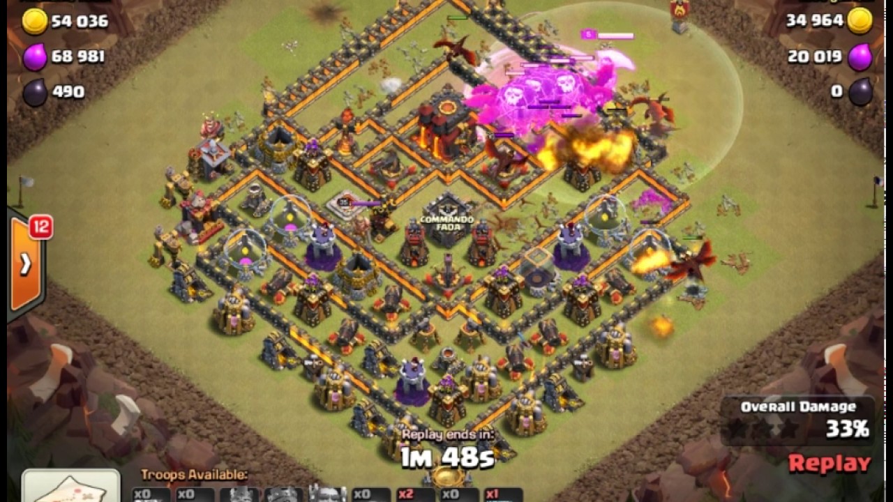 Mass Level 6 dragon (Max Dragon) attack 3star Strategy @TH10