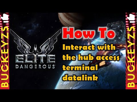 Elite Dangerous How to Interact with the hub access terminal datalink