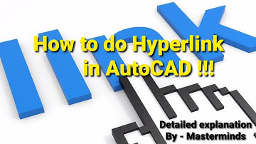 #AutoCAD How to do Hyperlink in AutoCAD !!!..