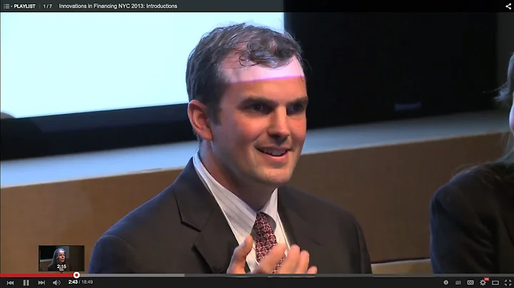 Innovations in Financing NYC 2013: Introductions