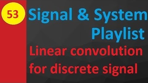 Linear Convolution for Discrete Signals in Signals and Systems