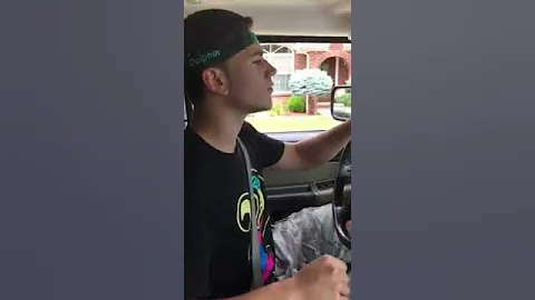 Raymond Hammonds driving the Hummer