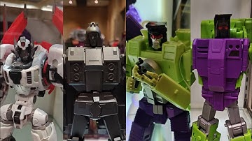 New Transformers action figures on display at Botcon