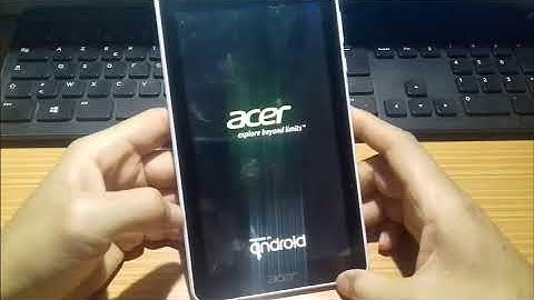 HARD RESET TABLET ACER