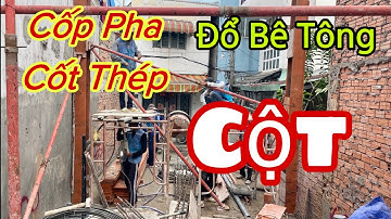 Thi công cốp pha, cốt thép và đổ bê tông cột nhà phố lệch tầng - Kho Tư liệu Xây dựng
