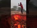 Why Raw Bricks Are Tied and Soaked in River WaterBefore Firing__facts#shorts#viralvideo#fact #viral