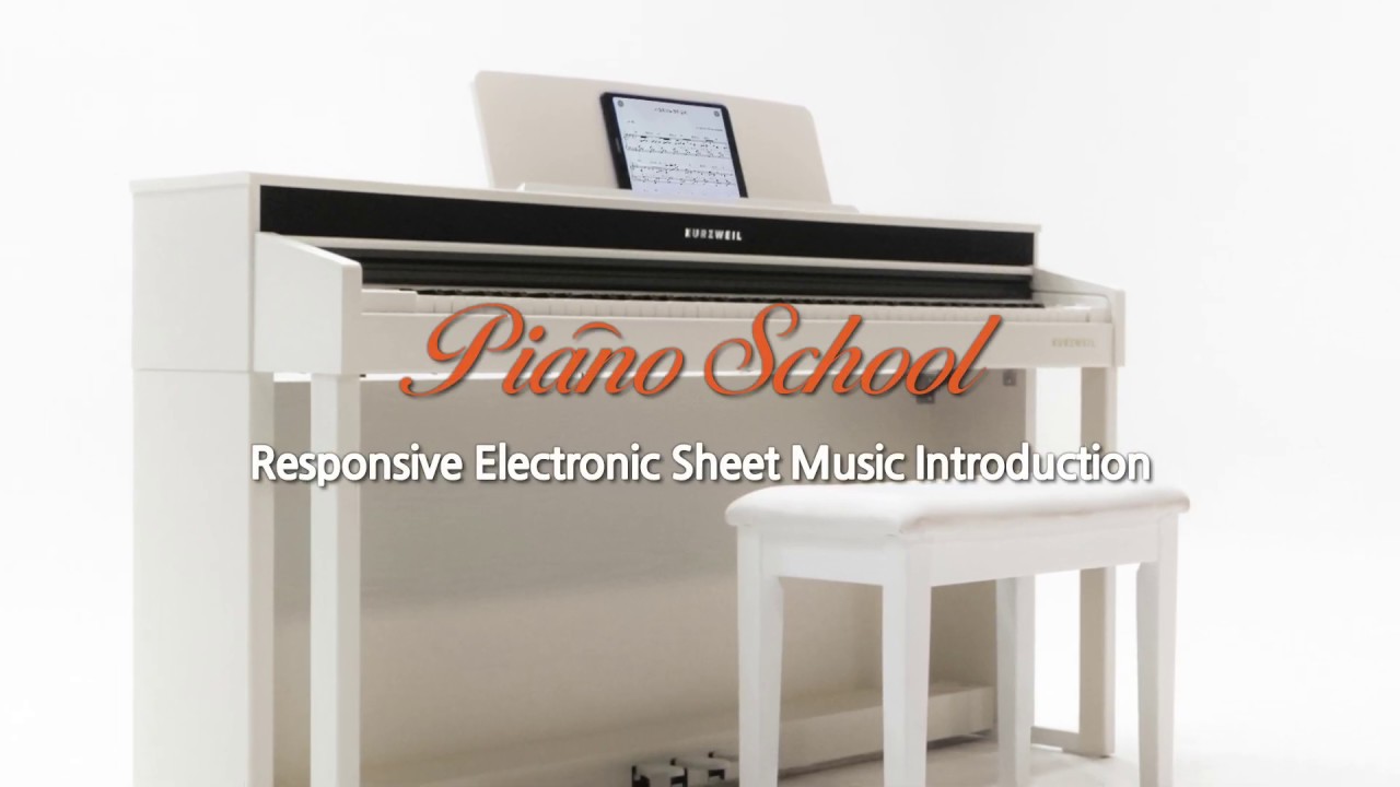 Piano School _ Responsive Electronic Sheet Music Introduction YouTube