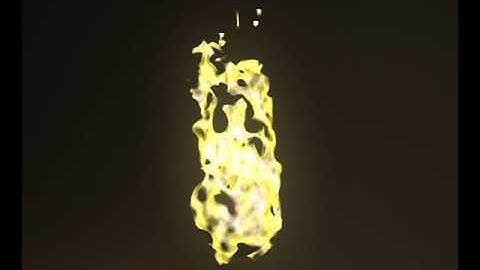 Fire - PFlow BlobMesh and VRay