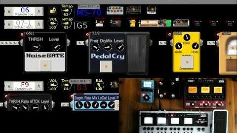 Zoom multi-Fx pedal USB MIDI controller – part 2