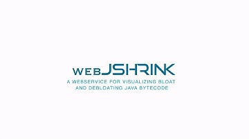 WebJShrink: A Web Service for Debloating Java Bytecode (Teaser, ESEC/FSE 2020)