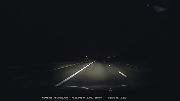 Nextbase 622GW Dashcam first night footage test view
