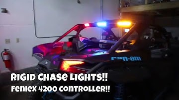 Can Am X3 Rigid Chase Lights/Feniex 4200 Mini Controller Install
