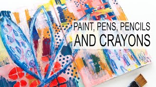Acrylic Paint, Gouache Paint, Acrylic Ink, Crayon And Pencil Speedpaint