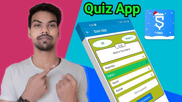 How To Create Quiz App Offline Online Both Professional Quiz App In SketchWare Pro|हिन्दीAndroidBulb