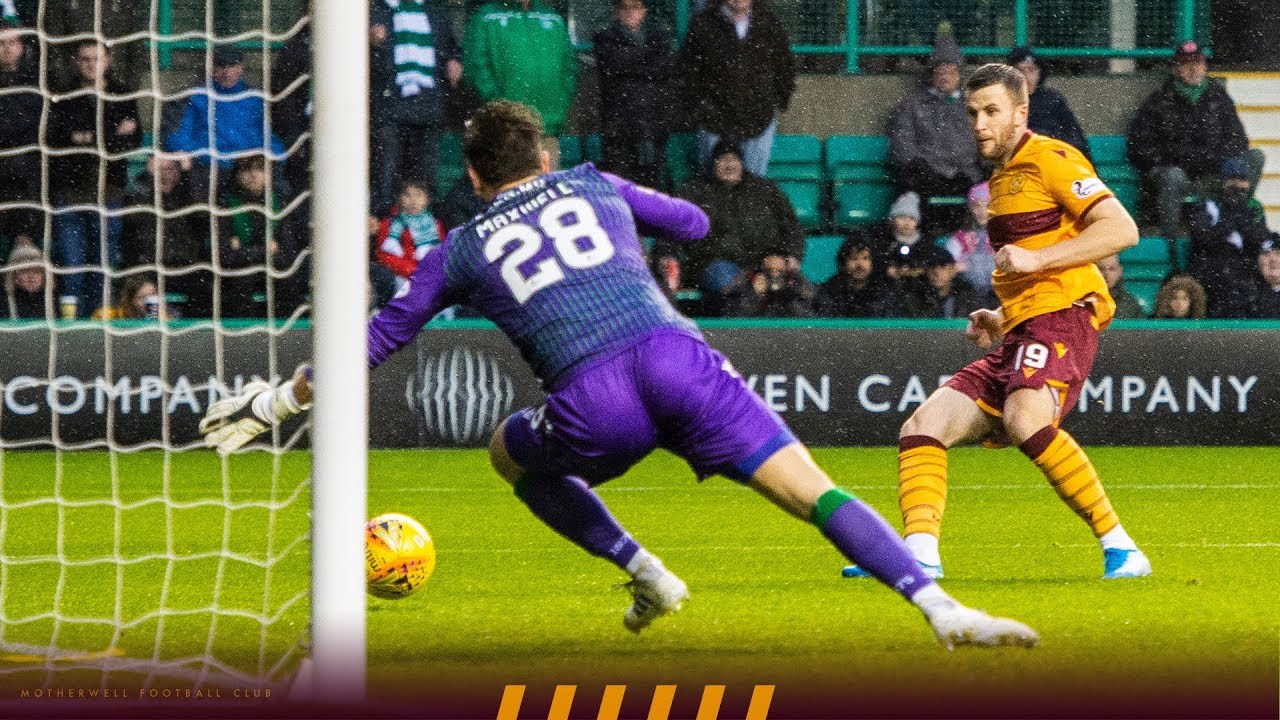 Liam Polworth scores for Motherwell v Hibernian YouTube