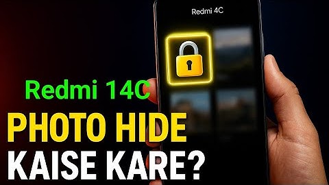 redmi 14c me photo video hide kaise kare | redmi 14c photo hide