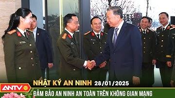 Tổng Bí thư Tô Lâm thăm và chúc Tết cán bộ, chiến sĩ Cục An ninh mạng | Nhật ký an ninh ngày 28/1