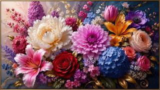 Luxury Floral Paradise in 4K 🌸 | Elegant 3 Hour Frame TV Screensaver 🌷for Relaxation #fyp #viral screenshot 3